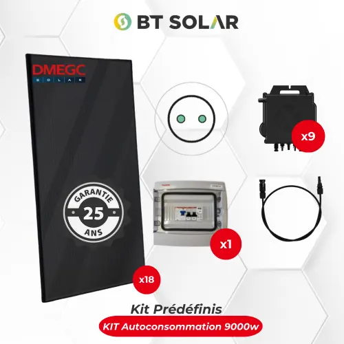 kit solaire autoconsommation 9000w avec batterie