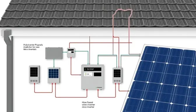schéma installation photovoltaïque micro-onduleur
